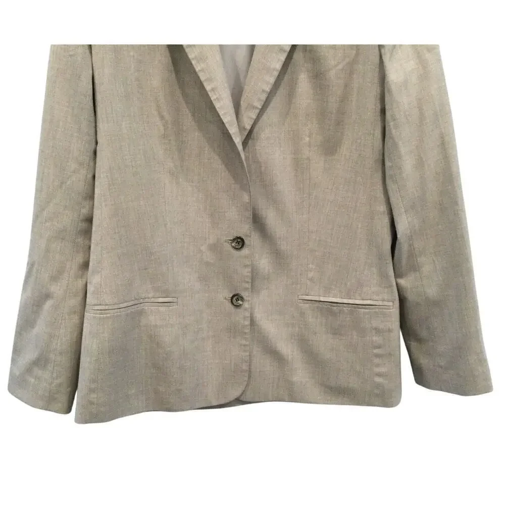 Club Monaco Long Single-Breasted Blazer Mens Size Medium M Grey Corporate READ‎